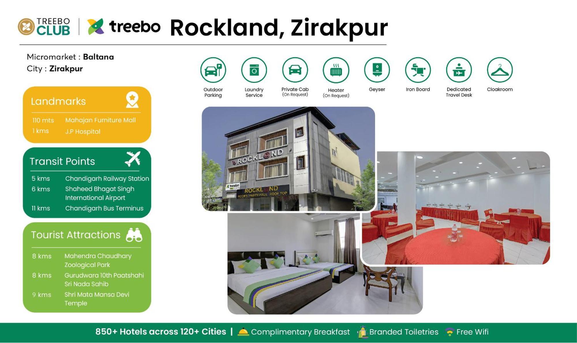 Treebo Rockland, Zirakpur酒店 外观 照片
